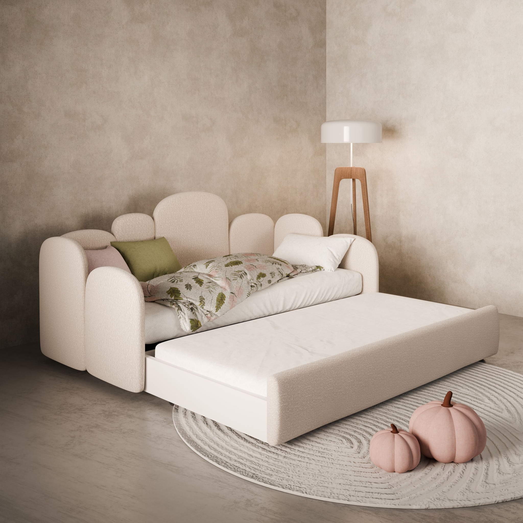 Łóżeczko dziecięce Milo w wersji z szuflada oraz dodatkowym spaniem - obrazek 2